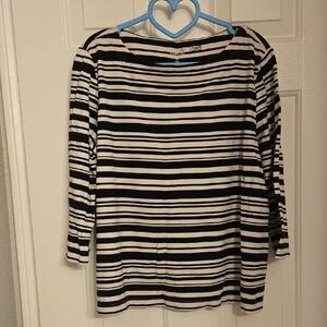 Croft & Barrow Striped Tee -petite Large